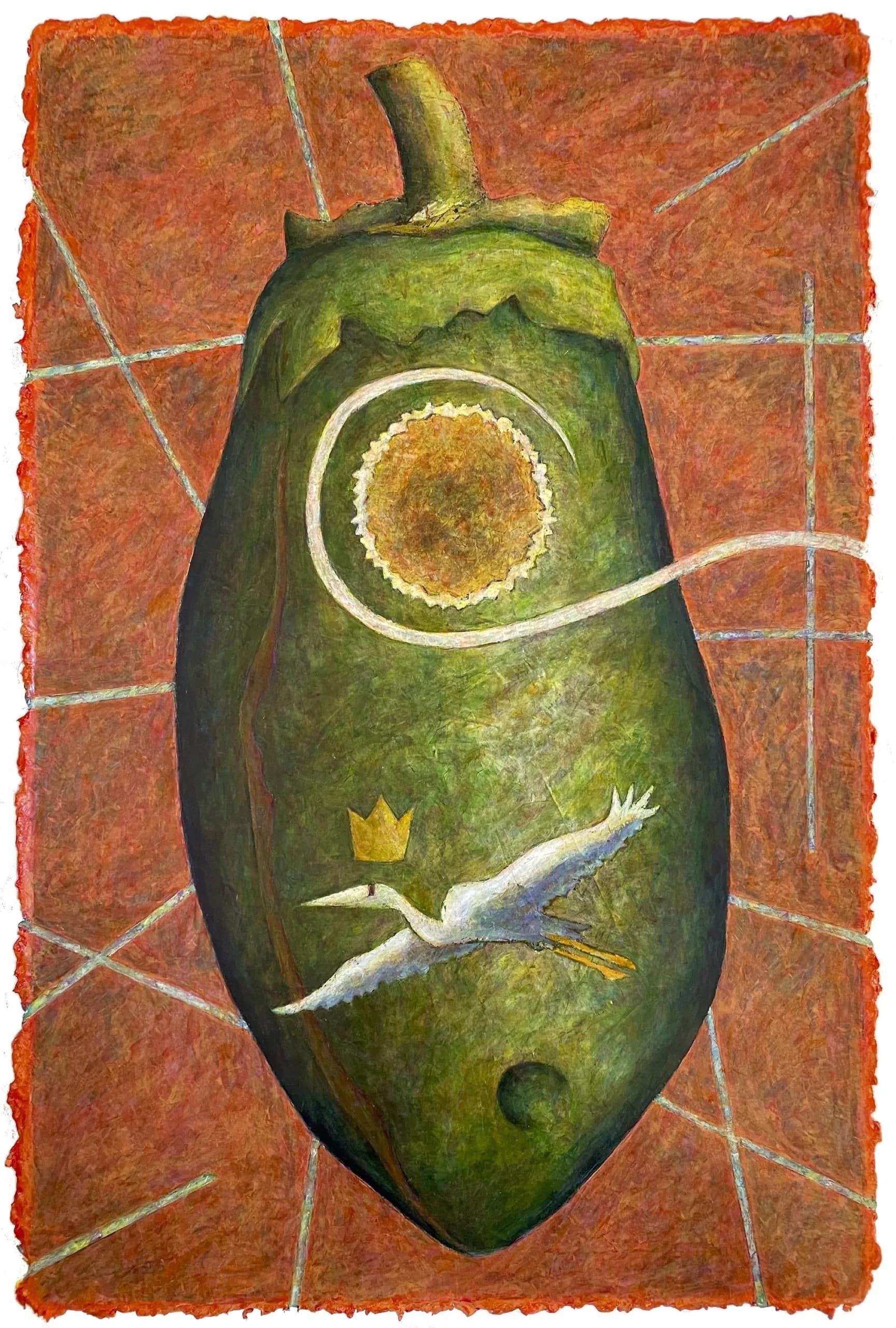 05_Jeff Kaufman_TO SEE THE UNIVERSE IN A SEED_Acrylic on wood board_31x20