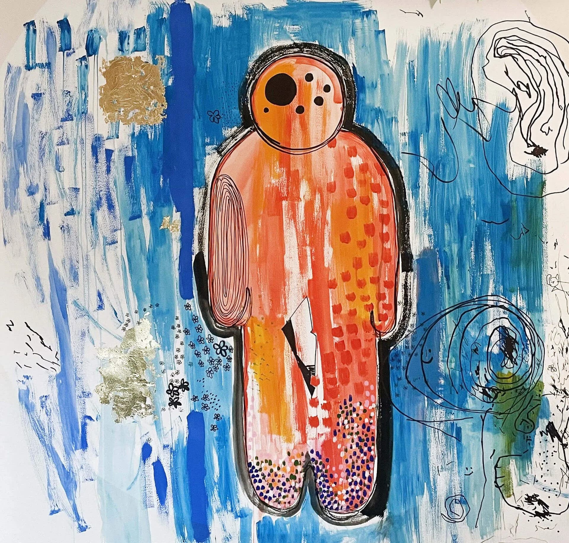 05_Nikah Benne_BlackMang X Chaos_Gouache on paper_49x49