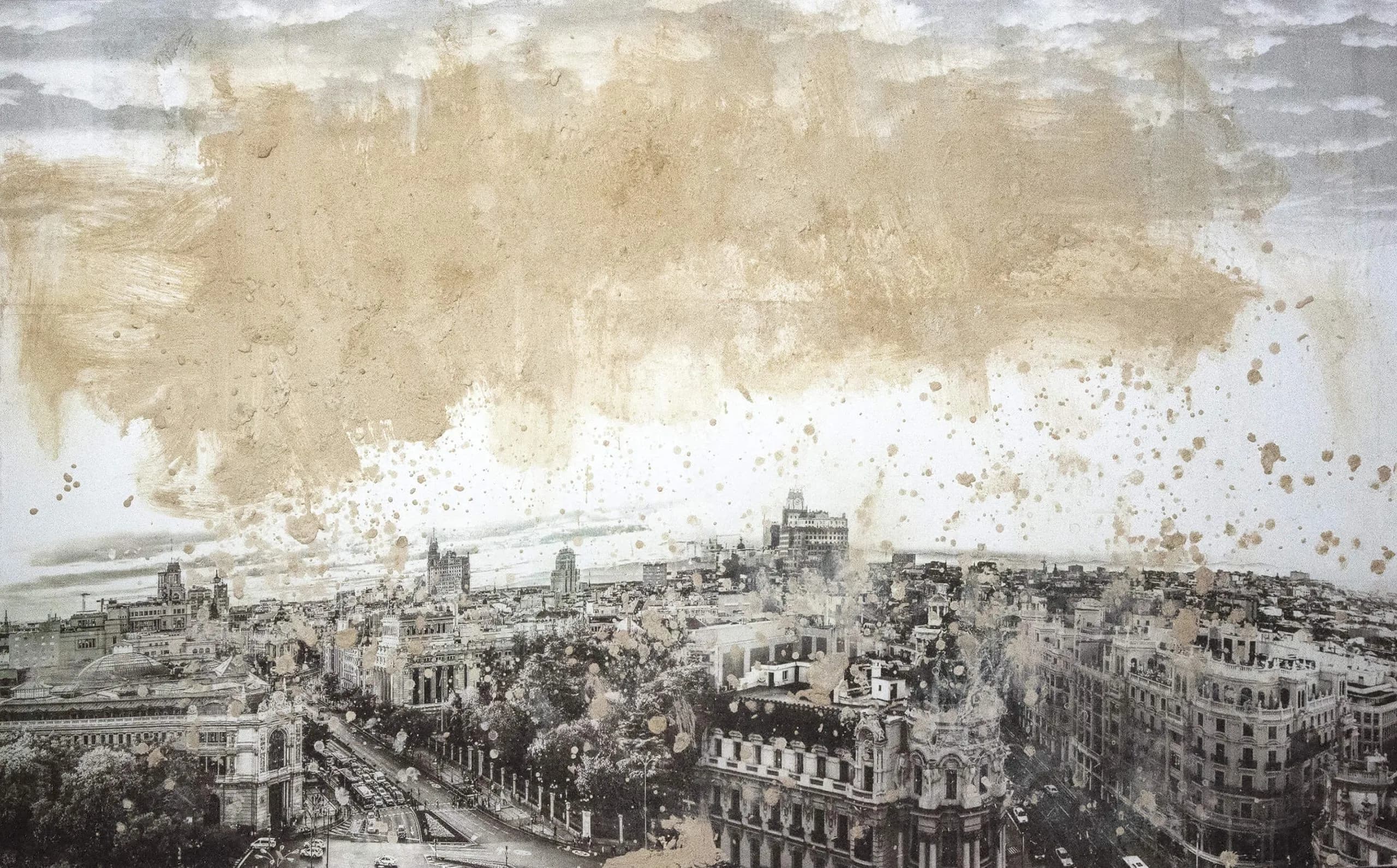 09_Hui Tian_Sand Over City_Oil on canvas_48x78x2