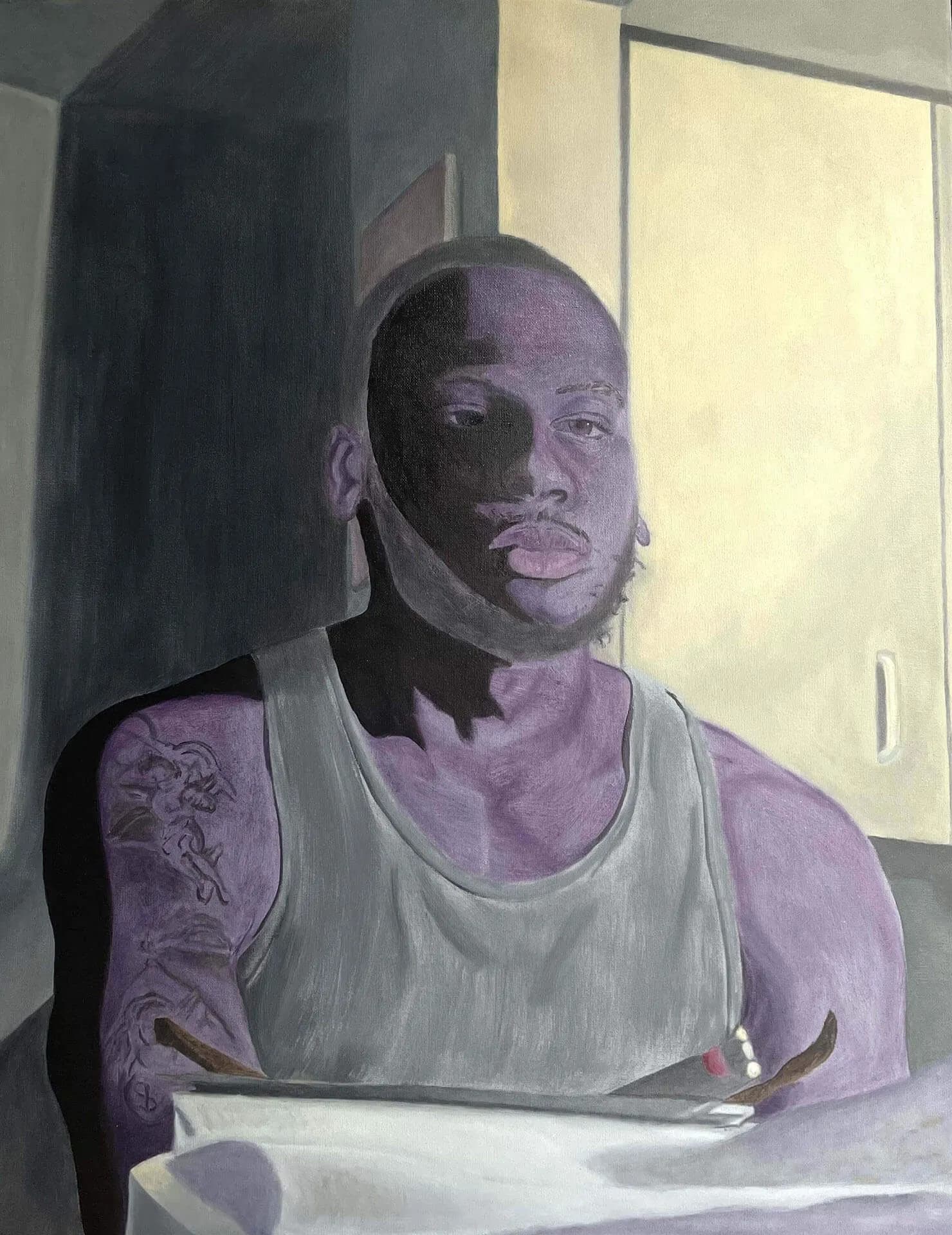 10_K͎ⵙ_Anthony Prater (looking forward)_Oil on canvas_30x24