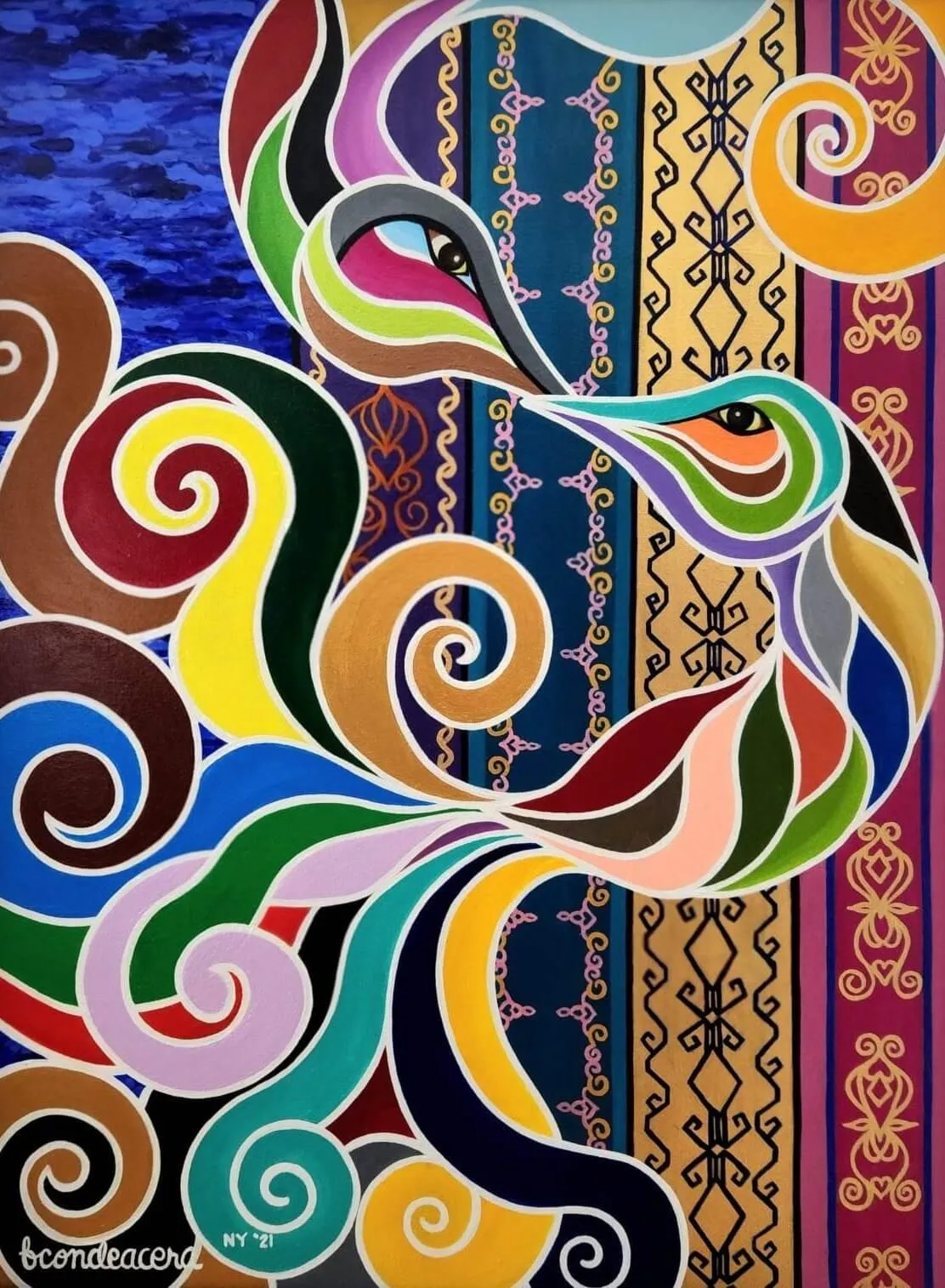 11_ Marie Fe Conde Acera_Sarimanok Nem Timan_Acrylic on canvas_40x30