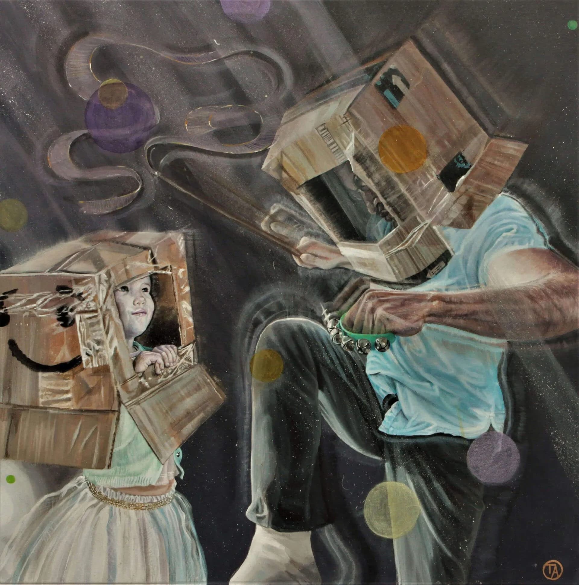 16_Thomas Acevedo_Family 2021_Acrylic on canvas_30x30