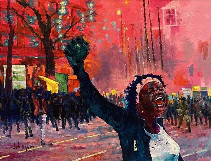 18_Dele Jegede_Black Lives Matter_Acrylic on canvas_30x40