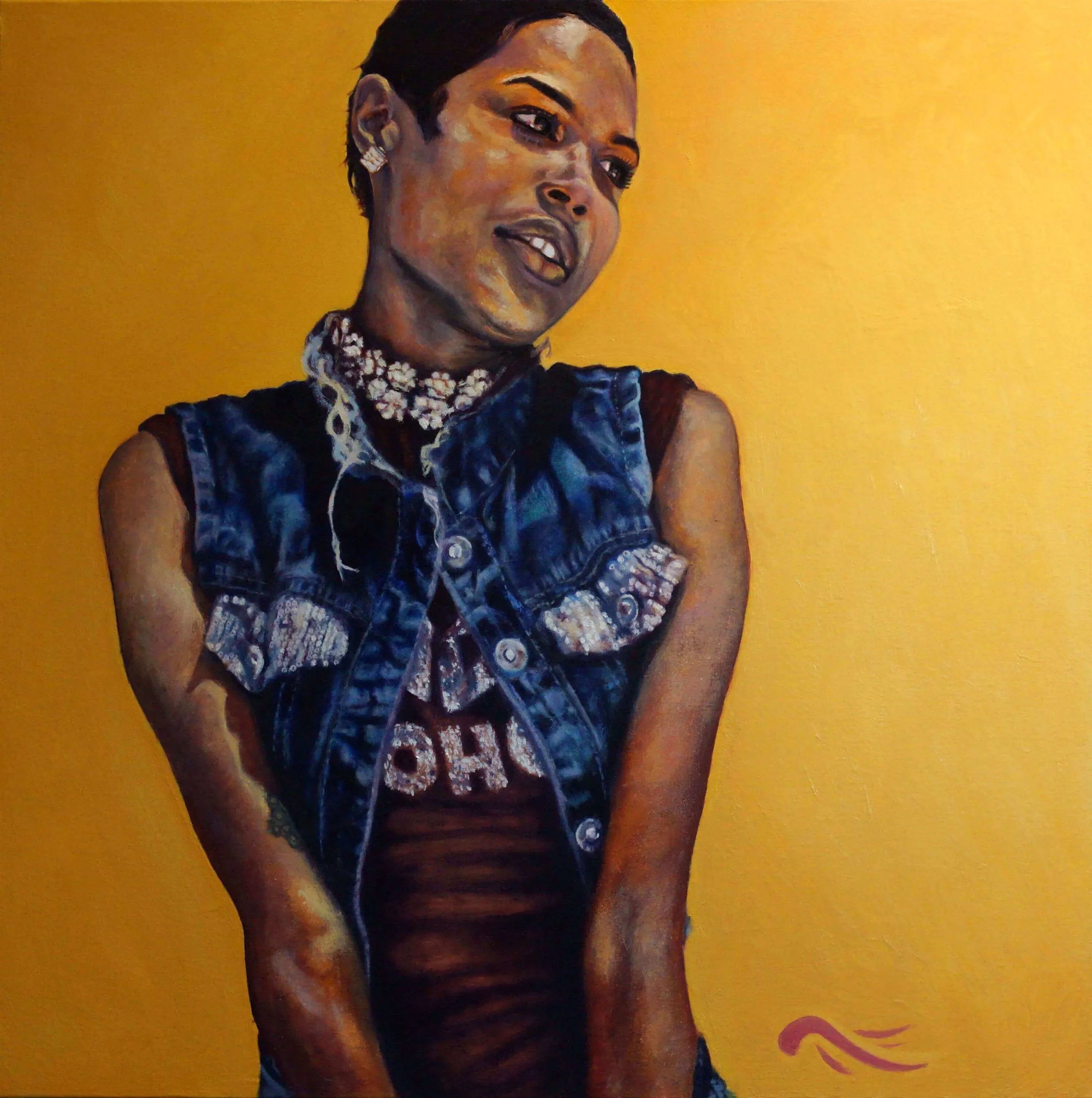 25_Reiner Ebert_Ughaan__Oil on canvas_36.22x28.54