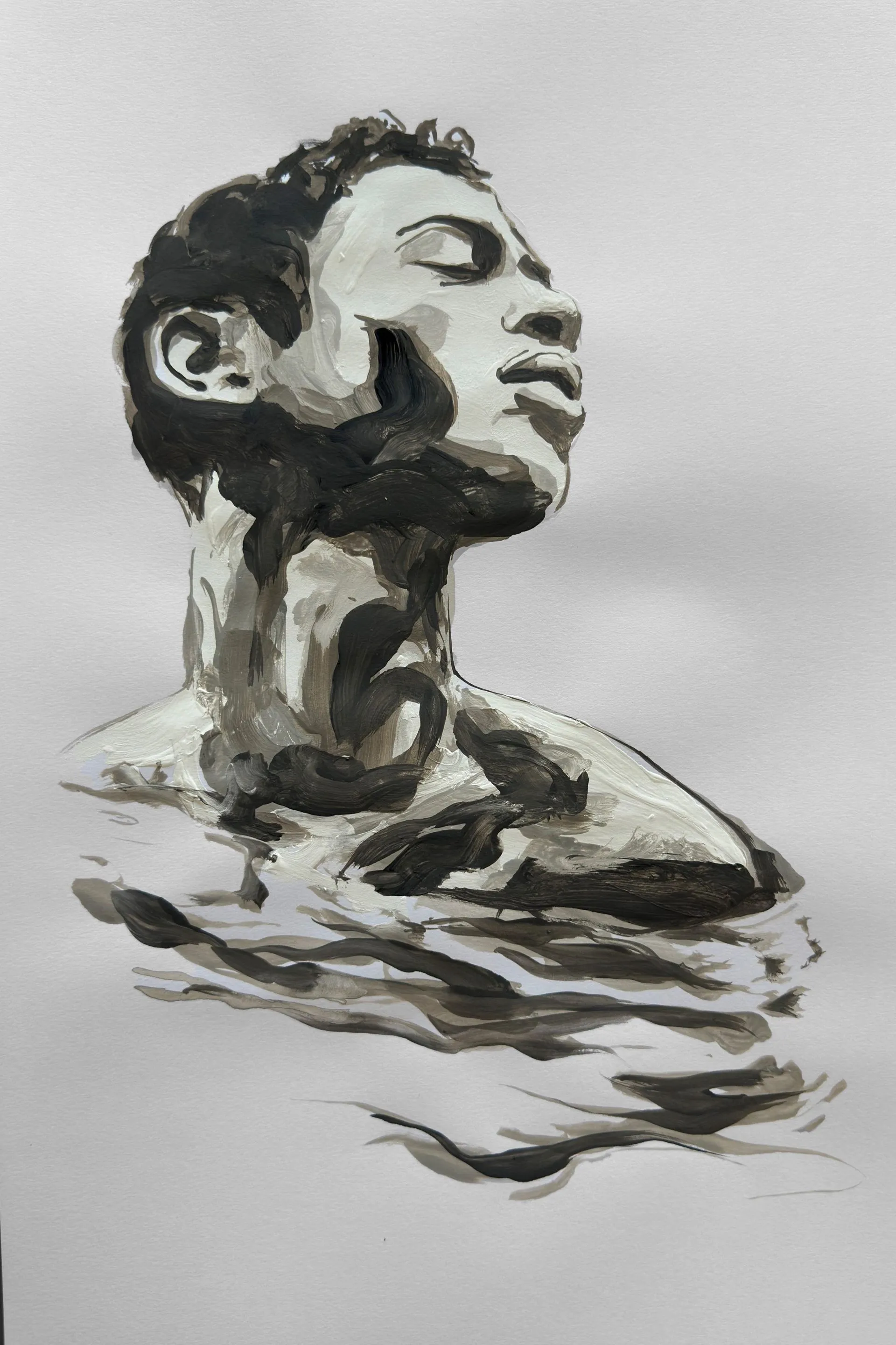 CARLOS QUIRARTE_Unfolding Grace_acrylic on paper