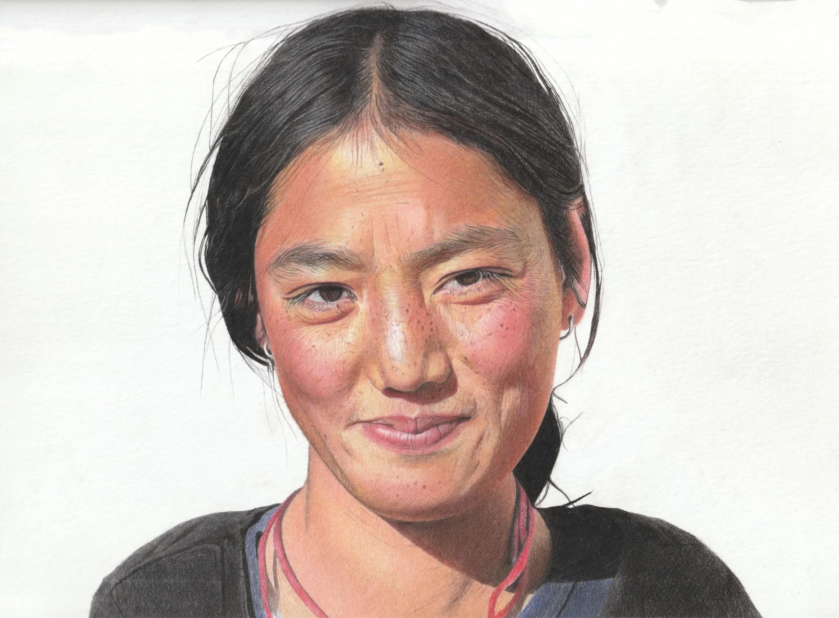LEONHARD FÖRSTER_Portrait 4_Colored pencil on paper_9x12