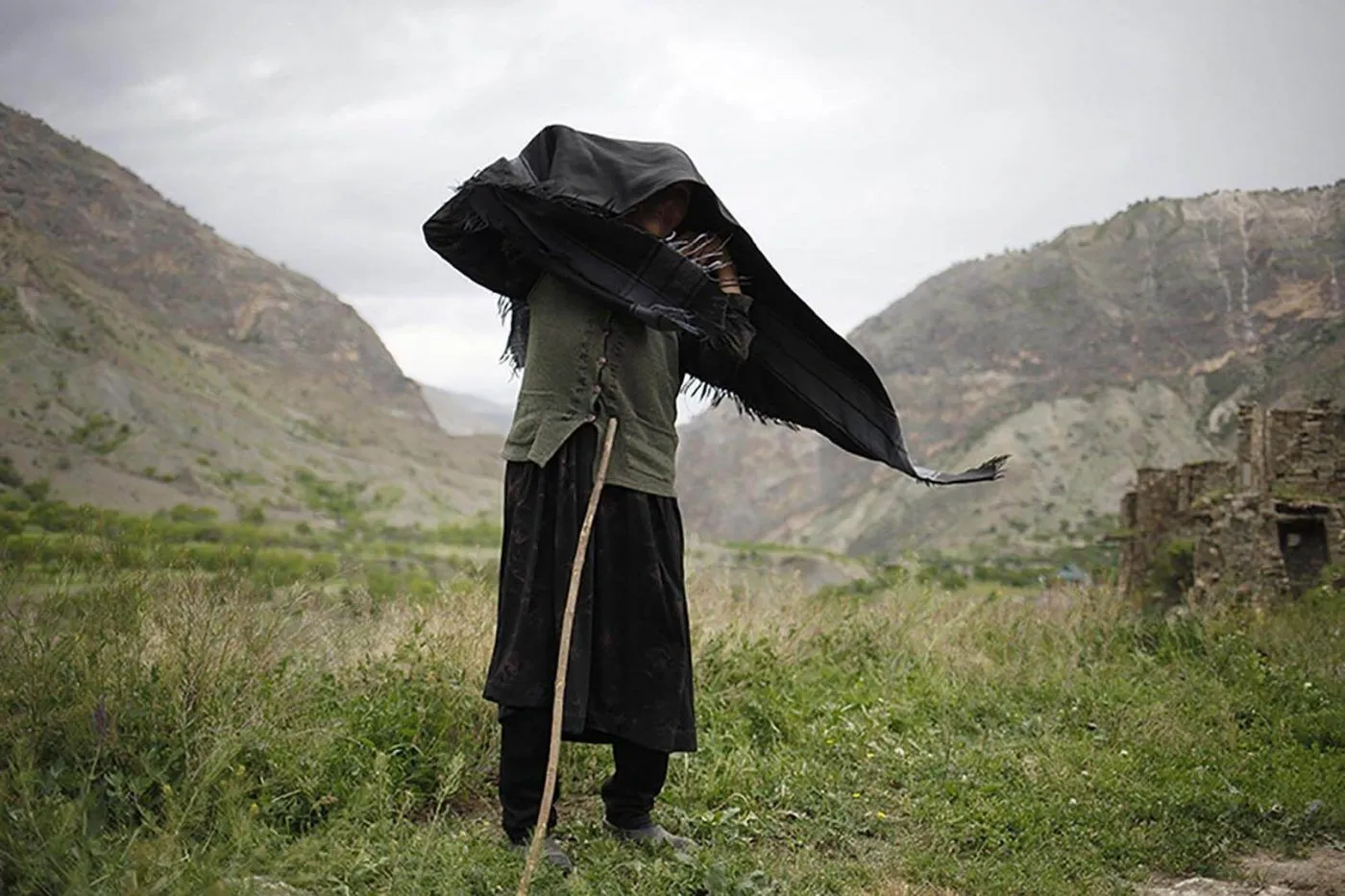 2017 Eduard Korniyenko The last inhabitant of the mountain village of Karata, Dagestan.