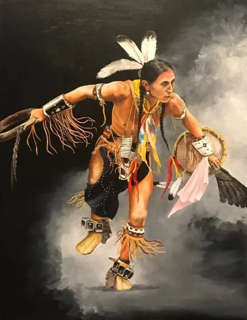 2019 Frank Mayes - Summer, Lakota black Hills Dancer