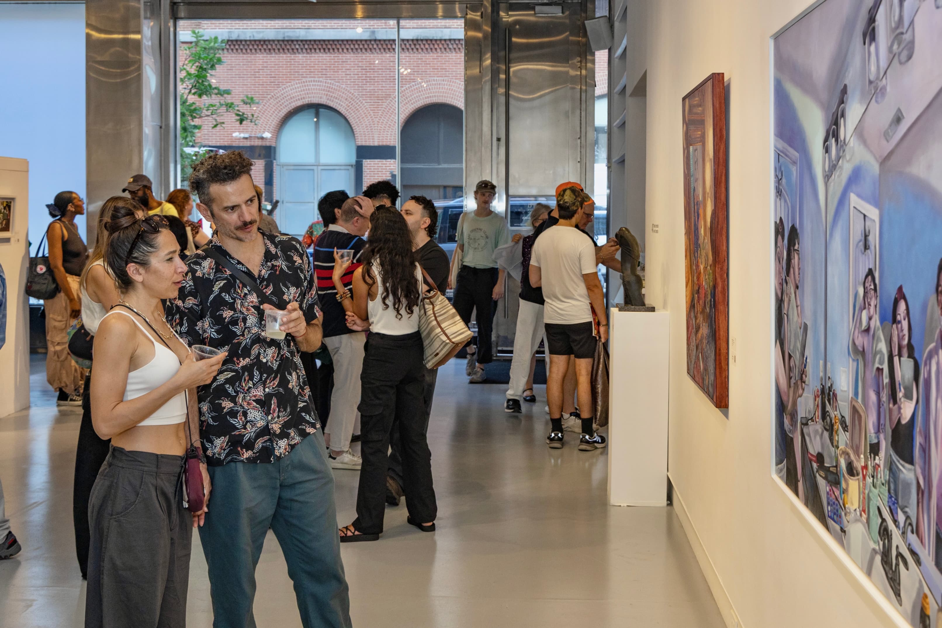 Gallery reception at NY Art Competitions exhibition