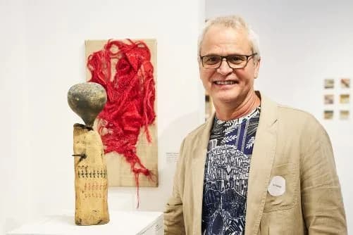 Jay Hatfield at the opening reception