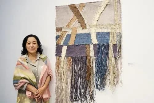 Nobuko Tsuruta at the opening reception