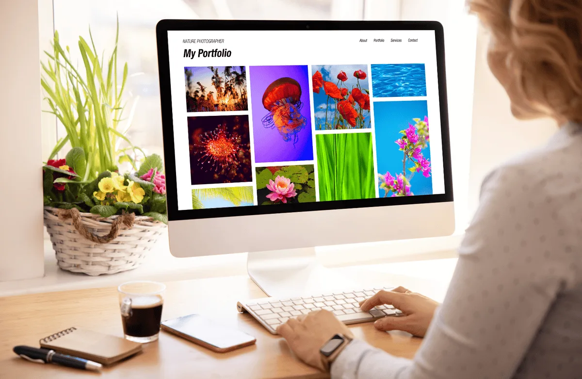 An online artist portfolio